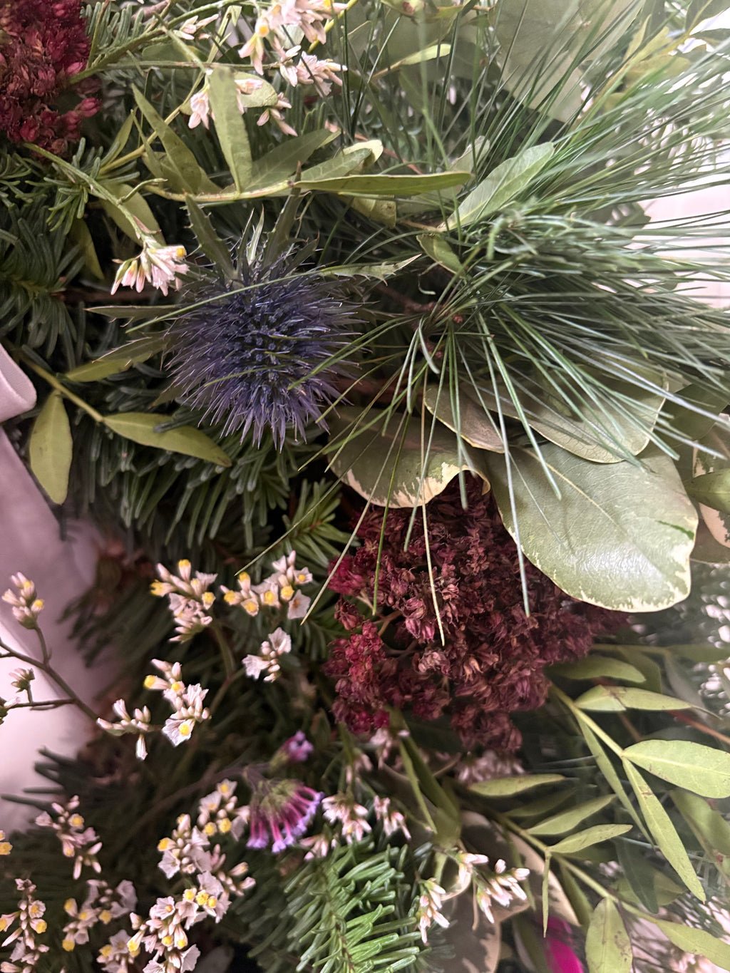 Pretty in Pink Christmas Wreath